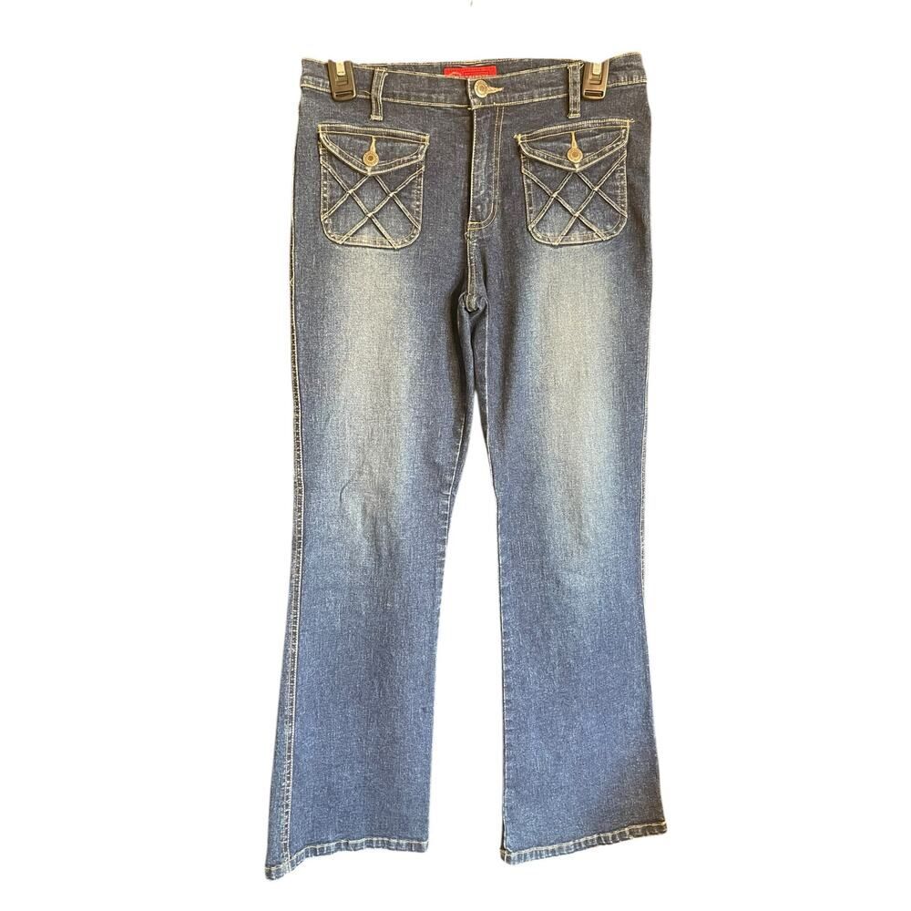 Arizona Jeans Women’s Slim Fit w/ Textured Front Pockets Size 14